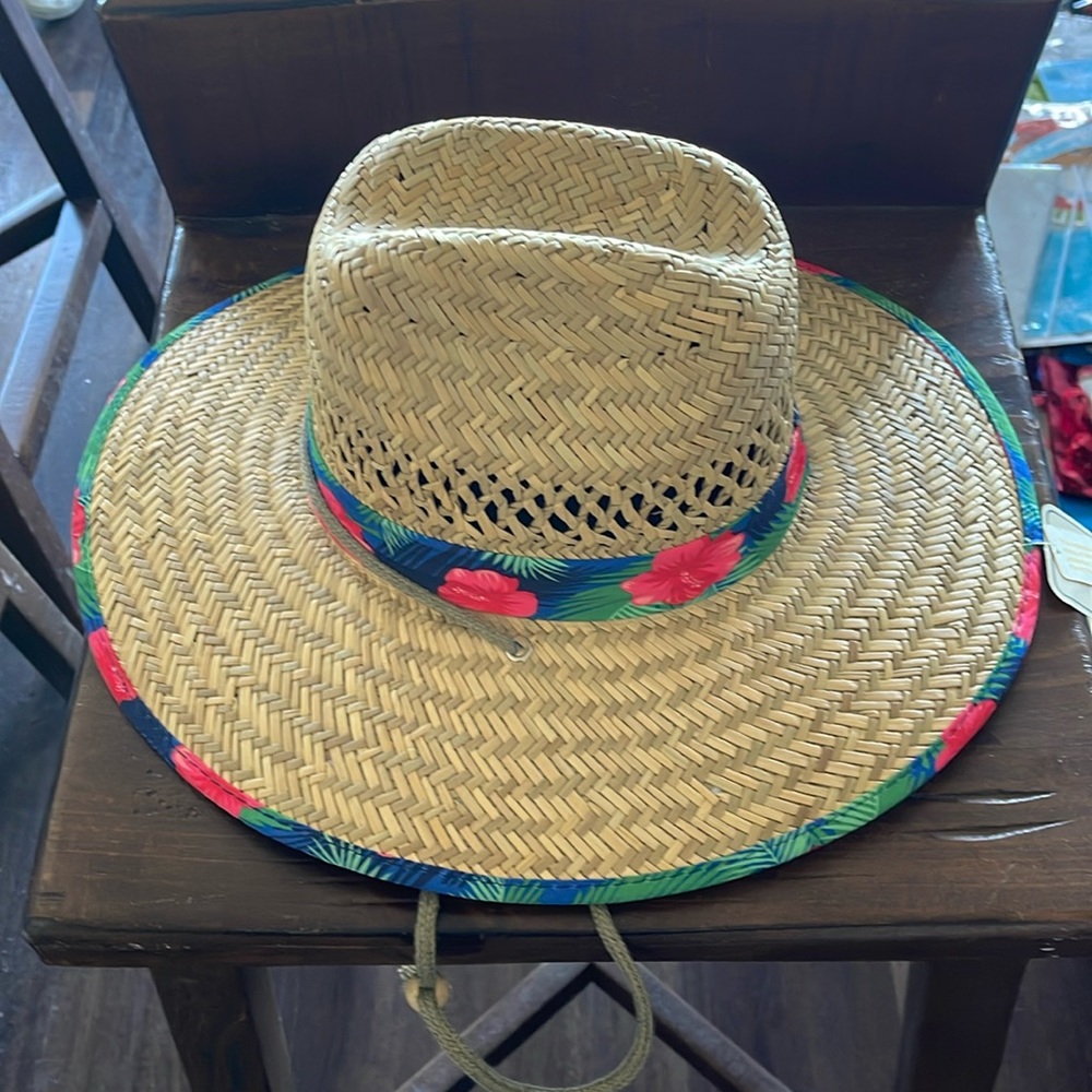 San Diego Hat Company, unisex Floral Print Lifeguard style sunhat. Unique style